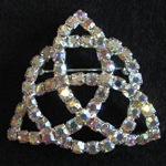 More about AB Rhinestone Trinity Knot Brooch