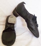 Capezio Split Sole Jazz Shoes With Rutherford's HyTech Heels Size 9