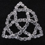 More about Clear Rhinestone Trinity Knot Brooch